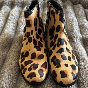 Cole Haan Animal Print Ankle Booties